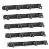 kwmobile 1U 19" Server Rack Cable Management Brackets (Pack of 5) - Steel Cable Organizers for Fiber Optic, Network, Patch Cables with Brushes