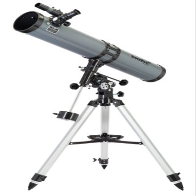 Levenhuk Blitz 114 Plus 114 mm Powerful Newtonian Reflector Telescope with 228x Magnification Power and Extended Accessories Set, Suitable for Amateurs and Beginners