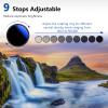 NEEWER 55mm Variable ND Filter ND2-ND400 (1-9 Stops), Neutral Density Filter, Multiple Coatings, Water and Scratch Resistant view 3