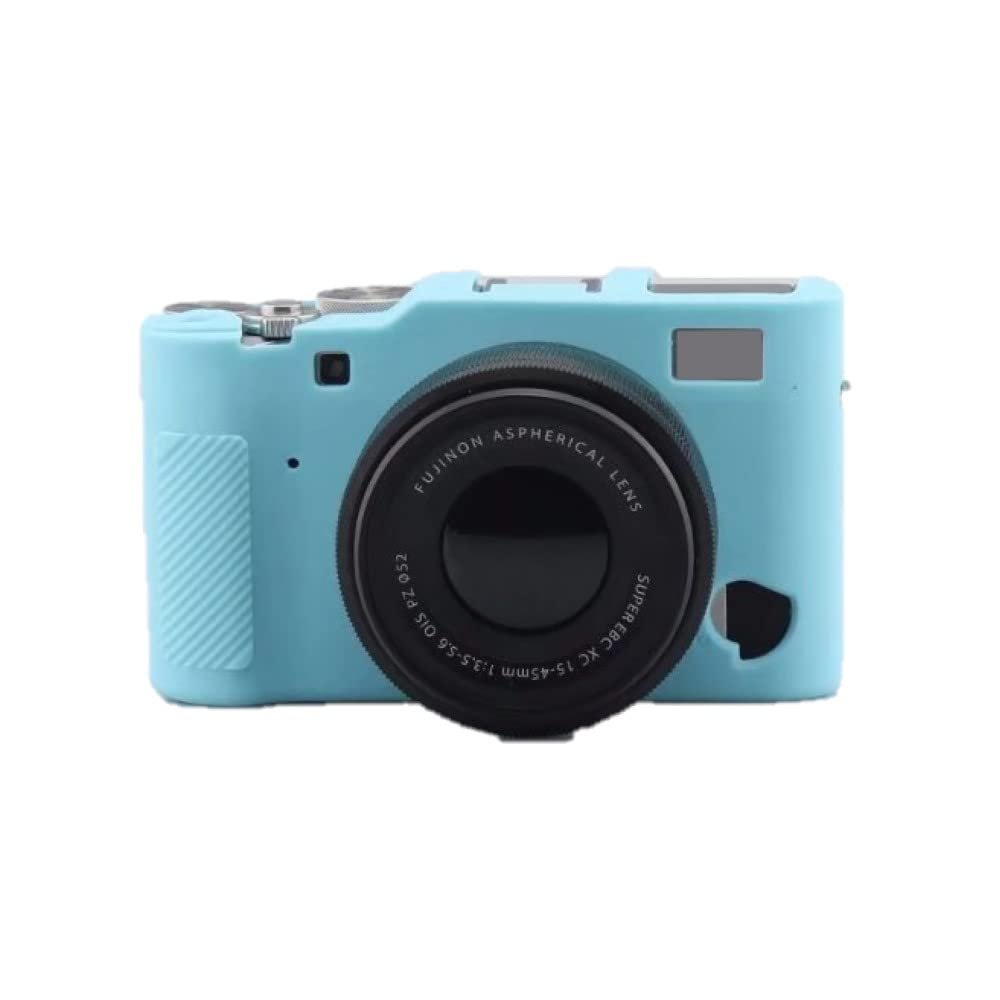 Camera Soft Silicone Case Bag Blue Rubber Armor Skin Body Cover Protector for Fujifilm X-A5 digital camera