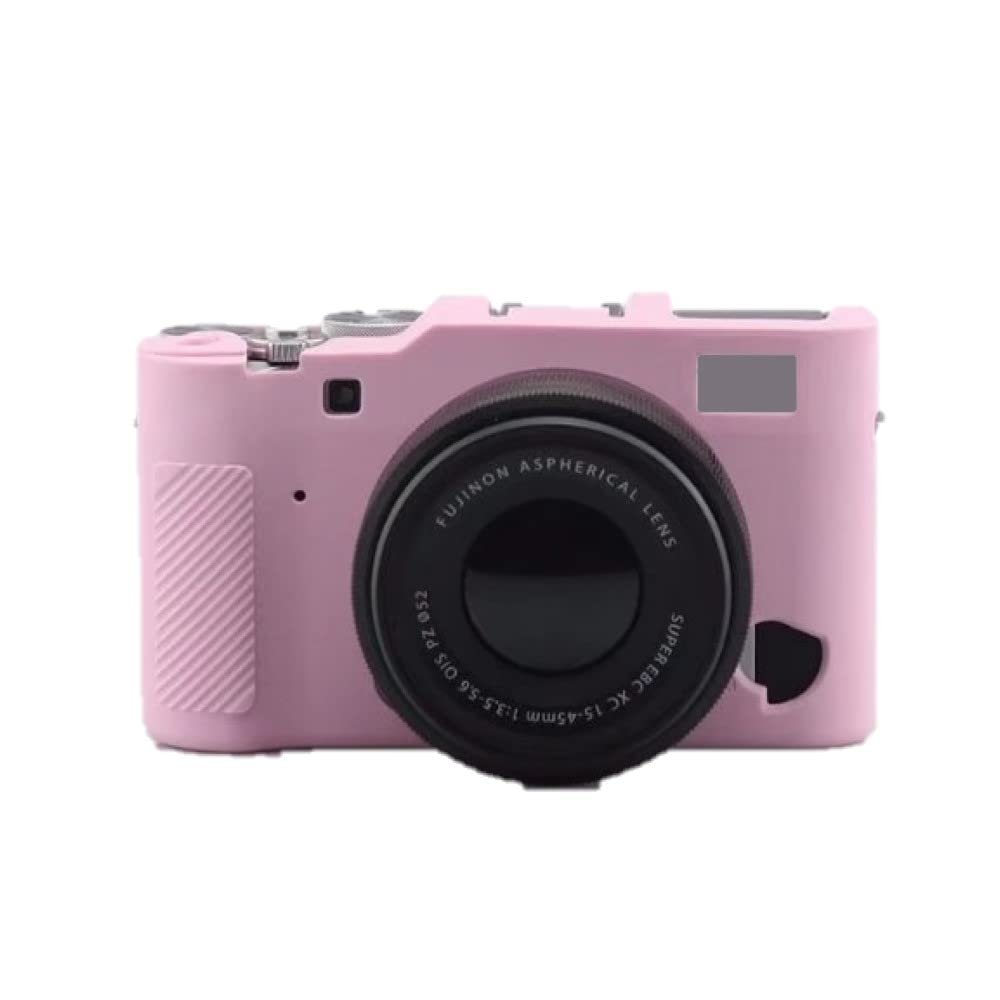 Camera Soft Silicone Case Bag Pink Rubber Armor Skin Body Cover Protector for Fujifilm X-A5 digital camera