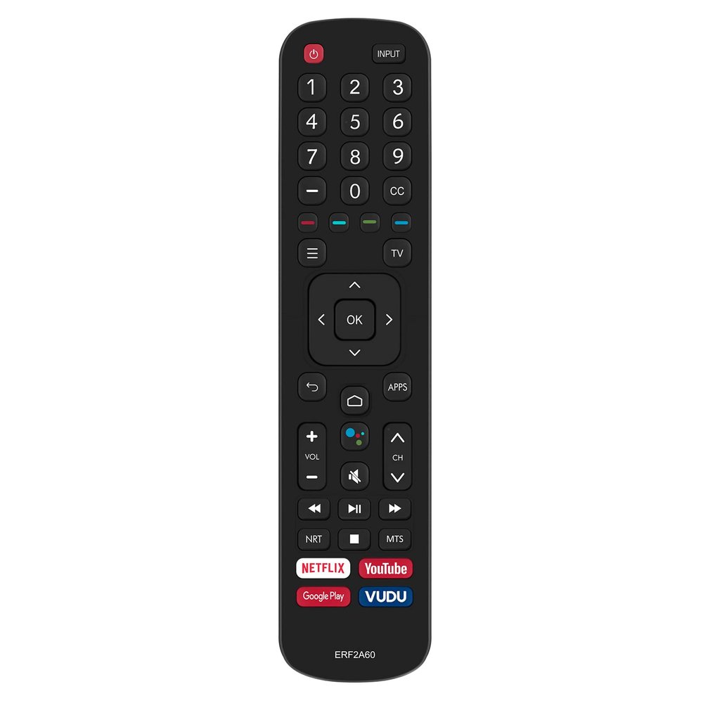 AIDITIYMI ERF2A60 Replacement Infrared Remote Compatible with Hisense Smart Android TV 50H8F 43H6570F 50H6570F 55H6570F 65H6570 55H9020F 55H9030F 55H9040F 55H9050F 55H9070F 55H9F1 65H9F1 65H9020F