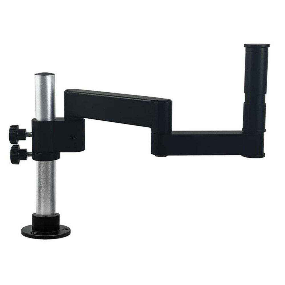 Articulating Arm Microscope Stand, 360 Rotatable Universal Clamp, for Stereo Trinocular Microscope, HDMI Camera, Phone, Soldering, Repair Tools (25mm)
