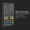Diyeeni Handheld Voice Changer, Portable Multifunctional Voice Disguiser, Mini Sound with 8 Sound Effects Sound Changes, 450mAh Battery, Compatible with Mobile Phone, Computer, Tablet(I9 view 4
