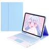 for 2024 New iPad Air 11'' & iPad Air4 2020 &iPad Air5 2022 Keyboard Case with touchpad/Pencil Holder Detachable Bluetooth Keyboard Color Keys (Sky Blue) view 1