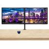 HP V24 24 inch TN Full HD 1920 x 1080 LED Backlit LCD Monitor 2-Pack Bundle with HDMI & VGA Ports, FreeSync, 75Hz Refresh Rate, Low Blue Light, Desk Mount Clamp Dual Monitor Stand, & Mini Speaker view 1