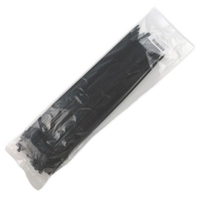 FindTape Standard Cable Zip Ties (50 lb. tensile): 0.19 in. x 14 in. (Black) / 100-pack