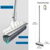 CraftinAround 2 in 1 Floor Scrub Brush with V-Shape Stiff PVC Bristles, Stainless Steel Handle, Silver, 9x1.78x15.7 inches, 1 Count view 2