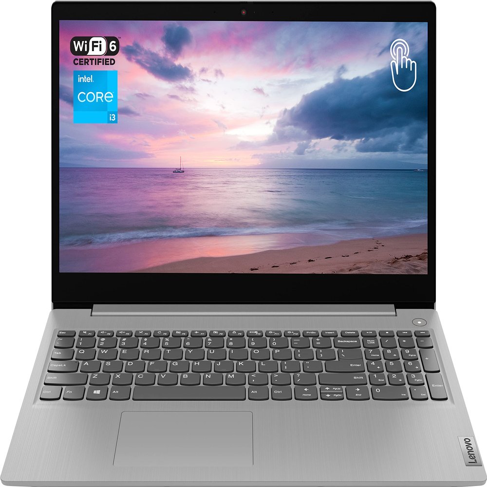Lenovo Ideapad 3 Laptop, 15.6'' HD Touchscreen, Intel Core i3-1115G4 Processor, 8GB RAM, 128GB SSD, HDMI, Webcam, Wi-Fi 6, Bluetooth, Windows 11 Home, Grey Gray