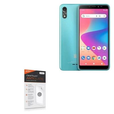 BoxWave Screen Protector Compatible with BLU Studio X10+ - ClearTouch Anti-Glare (2-Pack), Anti-Fingerprint Matte Film Skin