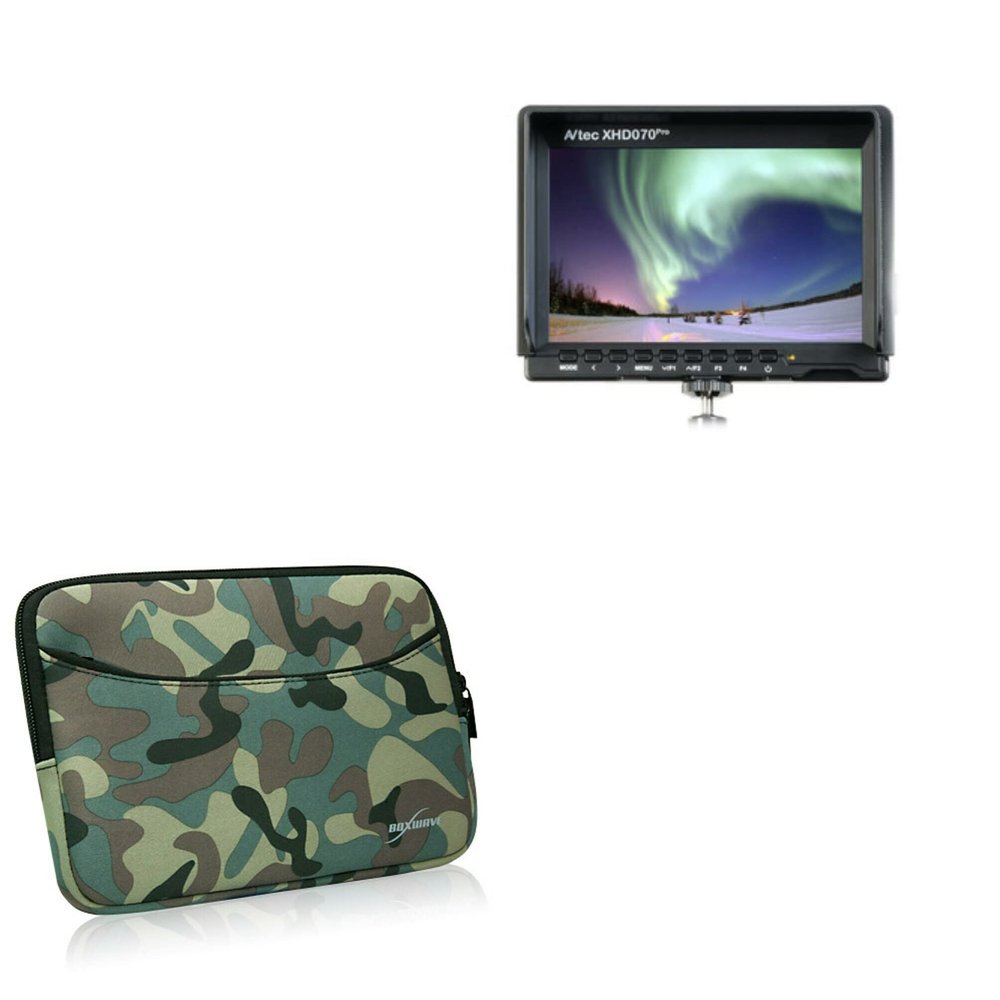 BoxWave Case Compatible with Avtec AVT-XHD070-PRO - Camouflage Suit with Pocket, Neoprene Camo Suit Zipper Pocket for Storage