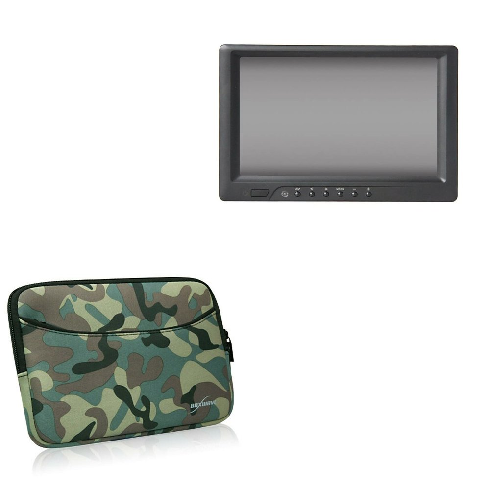 BoxWave Case Compatible with iStarUSA DD-7LCD-669GL - Camouflage Suit with Pocket, Neoprene Camo Suit Zipper Pocket for Storage