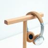 Gaming Headphone Stand Solid Wood Headset Holder Standing Headphone Hanger Desktop Headset Display Stand (Color : Natural, Size : 24 * 8 * 28cm) view 3