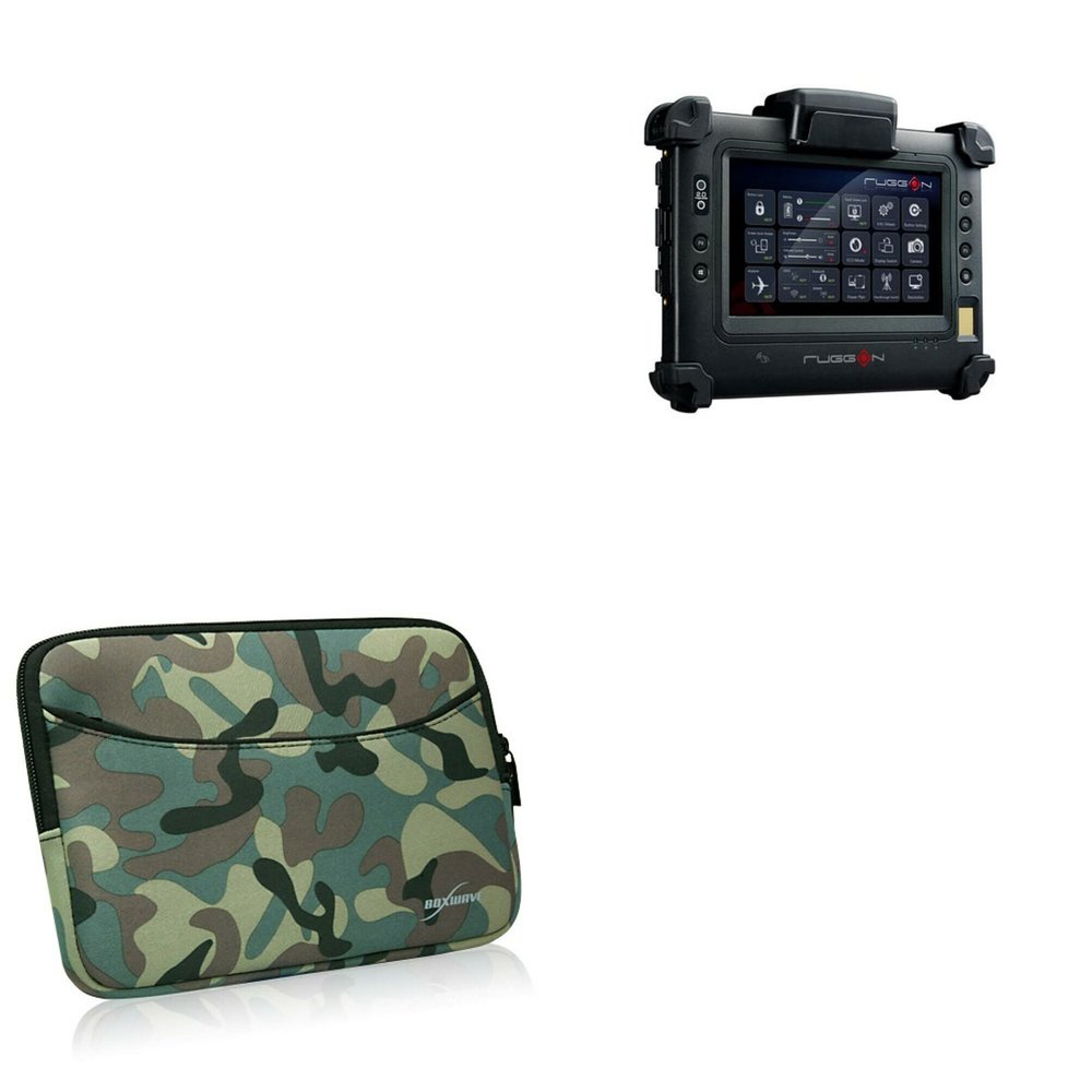 BoxWave Case Compatible with BSI Computer RuggON PM-311B - Camouflage Suit with Pocket, Neoprene Camo Suit Zipper Pocket for Storage
