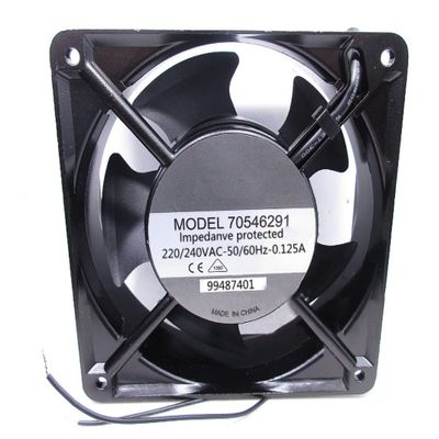 70546291 220/240VAC 50/60Hz 0.125A 120X120X38mm 2-Wire Cooling Fan