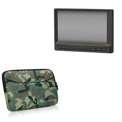 BoxWave Case Compatible with iStarUSA DD-7LCD-629GL - Camouflage Suit with Pocket, Neoprene Camo Suit Zipper Pocket for Storage