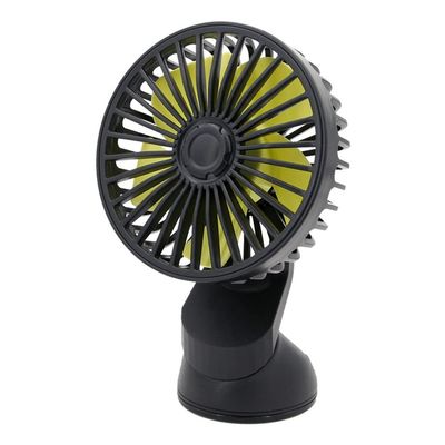 ihreesy Portable Car Fan,360 Rotatable Auto Cooling Fan 3 Speeds Adjustable Electric Fan Plugs into USB Cooling Air Fan with Suction Cup for RV Vehicle Boat