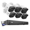 ANNKE H800 8CH Bullet IP Security Camera System with 8MP H.265+ NVR, 6 X 5MP Outdoor CCTV Camera, Audio Recording, 100ft EXIR 2.0 Night Vision, IP67 Weatherproof, 24/7 Video Surveillance (3TB HDD) view 1