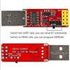 Wishiot 2pcs Esp8266 Esp-01 USB Adapter Programmer + 5pcs ESP8266 ESP-01S WiFi Module 4MB Wireless Serial Transceiver view 2