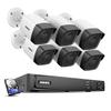 ANNKE H800 8CH Bullet IP Security Camera System with 8MP H.265+ NVR, 6 X 5MP Outdoor CCTV Camera, Audio Recording, 100ft EXIR 2.0 Night Vision, IP67 Weatherproof, 24/7 Video Surveillance (1TB HDD) view 1