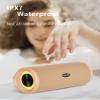HEYSONG Portable Bluetooth Speaker, Waterproof Wireless Shower Outdoor Speakers, IPX7 Floating, 5000mAh, TF Card, Good Bass, Loud Sound for Beach, Pool, Kayak Accessories, Gifts for Men-Apricot view 2