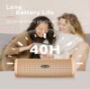 HEYSONG Portable Bluetooth Speaker, Waterproof Wireless Shower Outdoor Speakers, IPX7 Floating, 5000mAh, TF Card, Good Bass, Loud Sound for Beach, Pool, Kayak Accessories, Gifts for Men-Apricot view 4