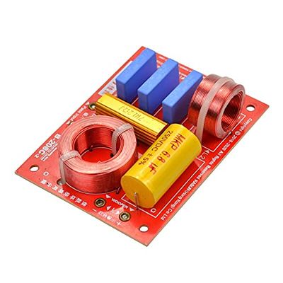 JINGERL Audio 2 Ways Speaker Frequency Divider Treble+Bass Independent HiFi Surround Channel Crossover Speaker Filter 3400Hz 1PC