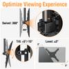 ELIVED Ceiling TV Mount Fits Most 26-65 Inch LED, LCD OLED Flat Screen TVs, Full Motion Height Adjustable, Swivel and Tilt TV Bracket, Max VESA 400x400mm, Holds up to 99 lbs. YD3015 view 4