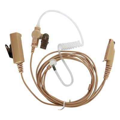 Amasu HT750 HT1250 Earpiece Earphone Headsets with PTT Mic Compatible with GP328 GP380 HT750 HT1250 PRO7550 MTX8250 Two Way Radio
