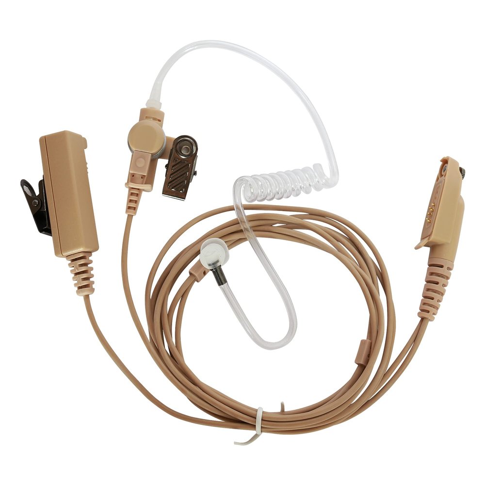 Amasu HT750 HT1250 Earpiece Earphone Headsets with PTT Mic Compatible with GP328 GP380 HT750 HT1250 PRO7550 MTX8250 Two Way Radio