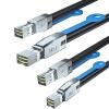 10Gtek 12G Mini SAS HD SFF-8644 to SFF-8644 Cable for NVMe Enclosure/Storage Array, SAN & JBOD Compatibility, 100-Ohm, 1-m(3.3ft), 2-Pack view 1