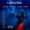 Dive Video Light 2000 Lumen Dive Photography Camera Light for gopro Dive LED Flashlight lamp, 100M/330FT Underwater Flood Light with White Beam red Beam Battery Rechargeable Torch NiteScuba V20 view 3