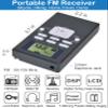 ZHIWHIS Mini Portable FM Radio, Stereo LCD Digital Display Tuning Pocket Walkmen Transistor Conference Receiver with Earphone, Small Pocket Radio Operated by AAA Batteries for Walking/Running view 2