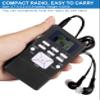 ZHIWHIS Mini Portable FM Radio, Stereo LCD Digital Display Tuning Pocket Walkmen Transistor Conference Receiver with Earphone, Small Pocket Radio Operated by AAA Batteries for Walking/Running view 3
