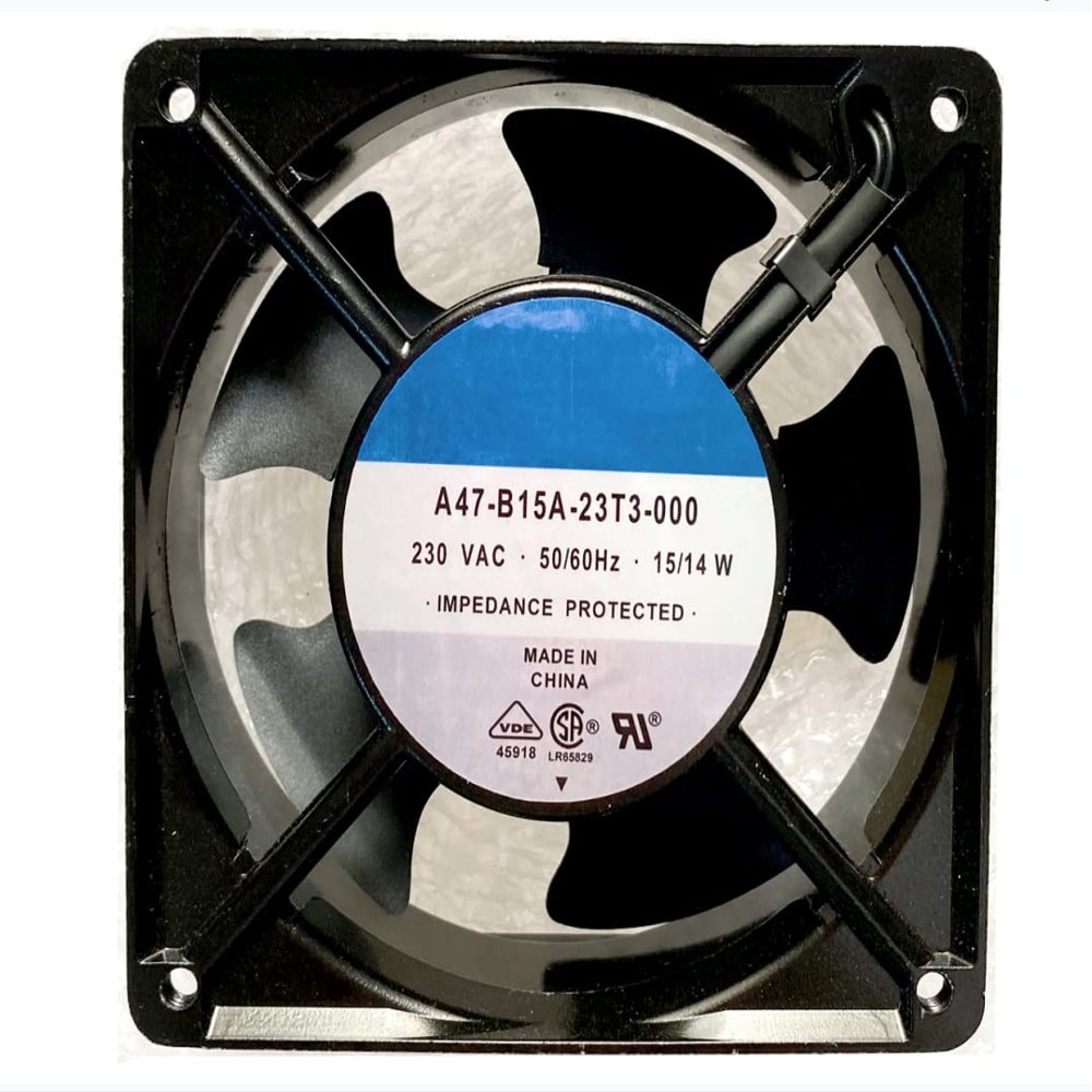 A47-B15A-23T3-000 230VAC 50/60Hz 15/14W Cooling Fan 120x120x38mm