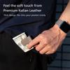 Alto Leather Magnetic Money Clip, Multiple Function Italian Leather Smart Holder for Money Clip, Cable Strap, Hanger, and Tie Clip (Cement Gray) view 2