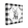 Stupell Industries Detailed Easter Bunny Drawing Spring Plaid Border, Design by Jennifer Pugh view 2