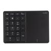 ASHATA 2 in 1 Number Pad, Mini 22 Keys Numeric Keypad, Blutooth 4.2 2.4G Dual Modes USB Number Pad Numpad with Touchpad for Laptop, PC, Desktop, Notebook(Black) view 1