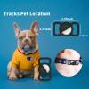 Asopetch Holder for Dog Collar, Waterproof Dog Collar Holder, Soft Silicone Full-Body Protective Anti-Lost Case, Ultra-Durable, Easy Installation, Lightweight, Black, 2 Pack view 3