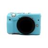 Camera Soft Silicone Case Bag Blue Rubber Armor Skin Body Cover Protector for Canon EOS M3 mirrorless camera view 1