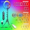 Bower Ring Light with Stand. 16 inch RGB LED Light, 62" Tripod Phone Holder, Wireless Remote, 16 Special Effects/9 Colors/3 White Lights for Selfie, Live Stream, Makeup, YouTube, TikTok, Videos view 3
