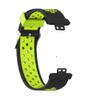 KangPlus Sport Wristband Compatible with Huawei Watch FIT,Soft Silicone Sport Wristband Adjustable 5.5-8.1 inch Watch Strap for Women Men - Green view 2