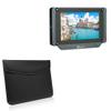 BoxWave Case Compatible with Ikan Saga SX7 - Executive Leather Pouch, Slim Leather Sleeve Cover with Soft Lining - Jet Black view 1