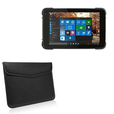 BoxWave Case Compatible with Conker NS8 - Executive Leather Pouch, Slim Leather Sleeve Cover with Soft Lining - Jet Black