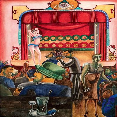 Edward Burra : Striptease, Harlem : 1934 : Archival Quality Art Print