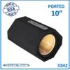 10" Single Ported/Vented Bass Tube Subwoofer Enclosure Sub Box Ground Shaker Car Audio Speaker Box view 2