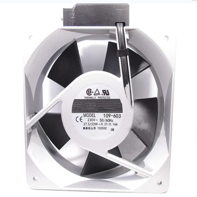 109-603 AC230V 50/60Hz 37.5/33W 0.21/0.16A 160X160X50mm Cooling Fan