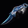 Vividstill Pocket Knife for Men, Cool Folding Knife With 3D Blue Dragon Relief, Great Gift Edc Knife For Men Outdoor Survival Camping Hiking view 2