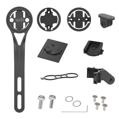 Bike Computer Mount,Out Front Cycling Bike Mount for Integrated Bicycle Handlebar,Compatible for Road Bikes,for Wahoo,for Bryton,for Cateye,for GoPro Full Range & Flashlight A
