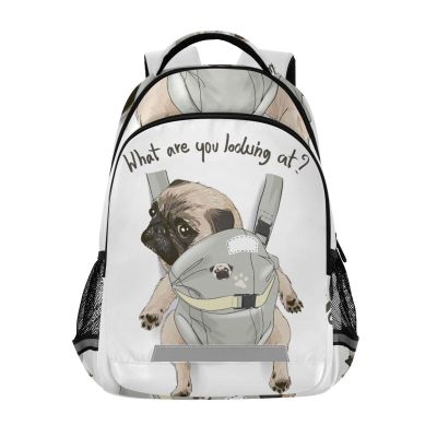ALAZA Cute French Bulldog Backpacks Travel Laptop Daypack School Book Bag for Men Women Teens Kids 48
